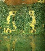 Gustav Klimt slottet kammer vid attersee oil on canvas